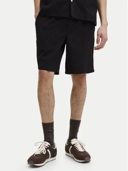 JACK & JONES Nohavice JPSTJaiden melírovaná čierna