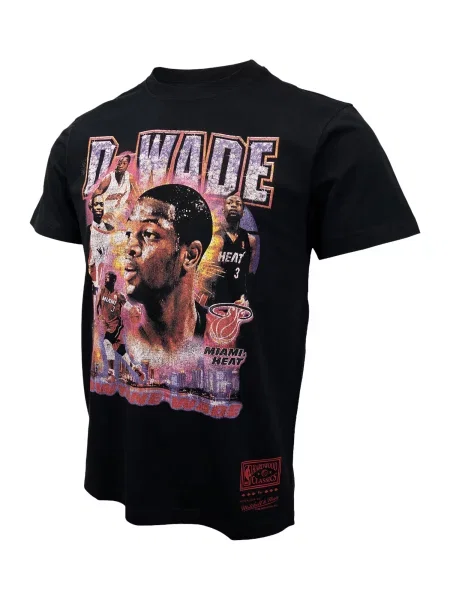 Mitchell & Ness Tricou NBA Miami Heat mov lavandă / roz / negru alb