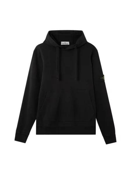 Bluza z kapturem Stone Island z kapturem z kamieniami czarna