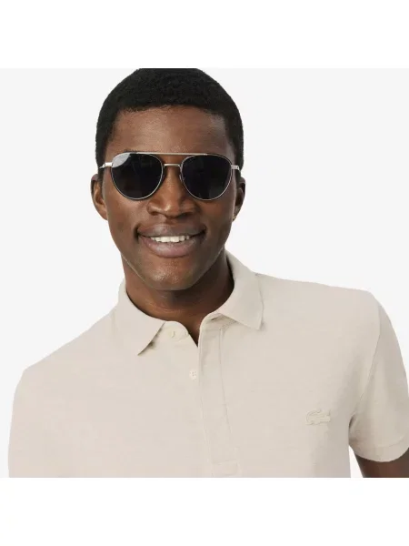 Поло Lacoste бежевое