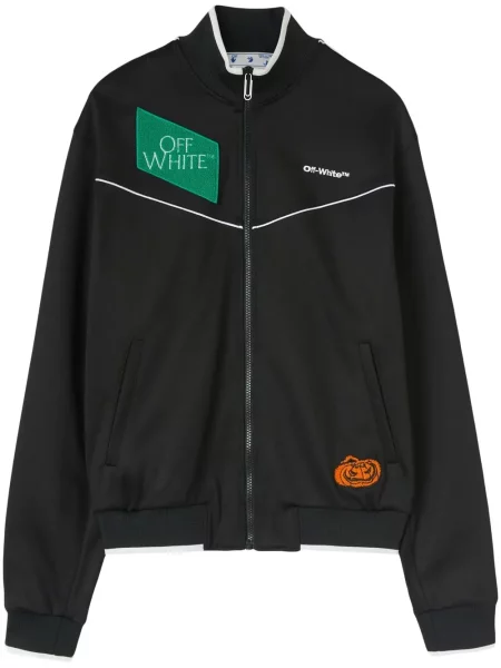 Geacă Off-white cu broderie alb