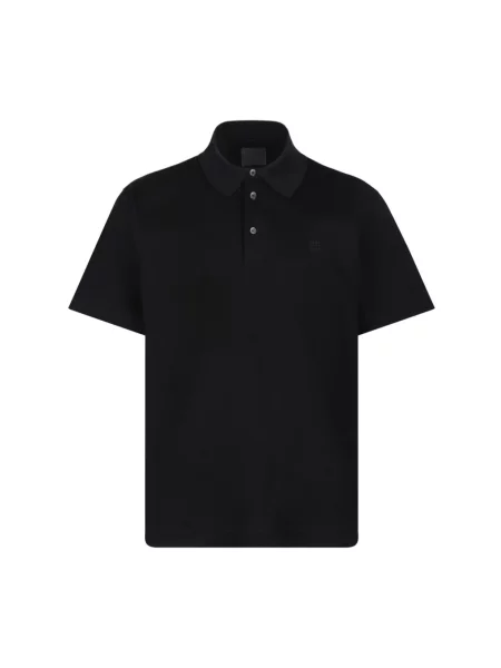 Haftowana koszulka polo Givenchy czarna
