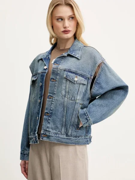 Maison Margiela geaca jeans de tranzitie albastru