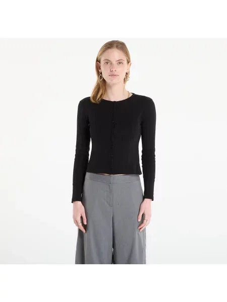 Πουλόβερ Samsøe Samsøe Sajunes Ls Cardigan Black S μαύρο
