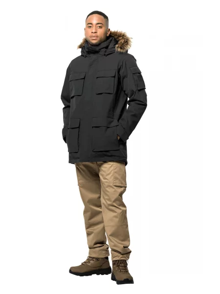 Парка Jack Wolfskin черная
