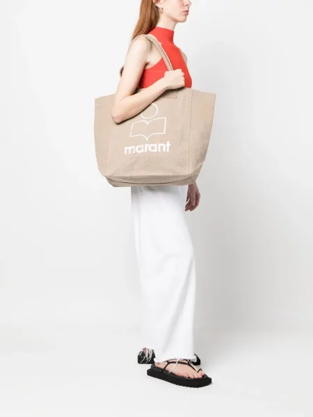 Drobė rankinė Isabel Marant ruda
