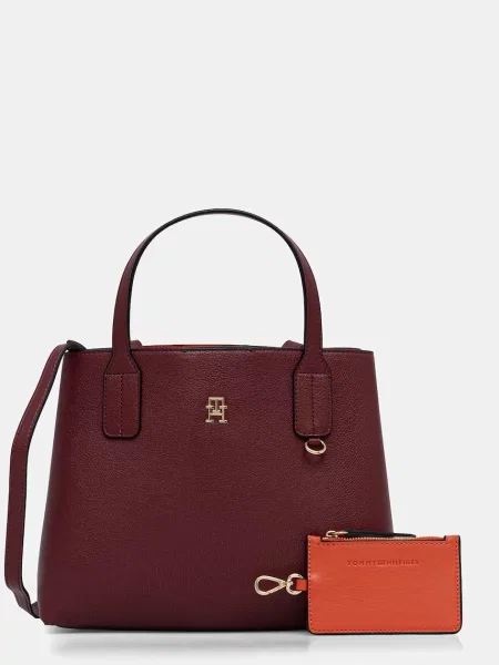 Tommy Hilfiger torebka crossbody z imitacji skóry brązowa