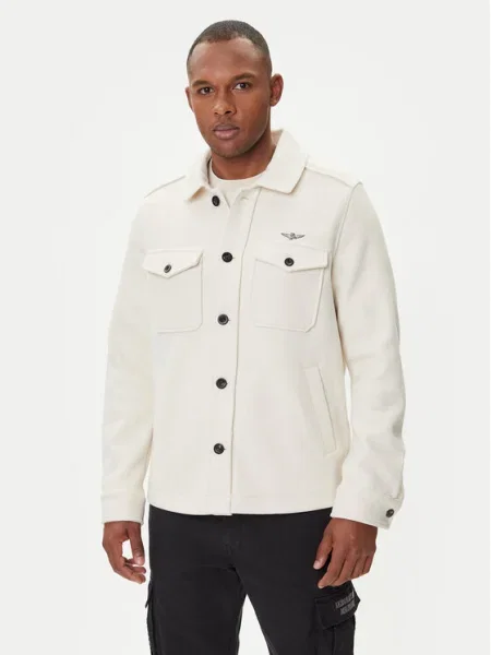 Яке тип риза с вълна Aeronautica Militare преходен модел бежово