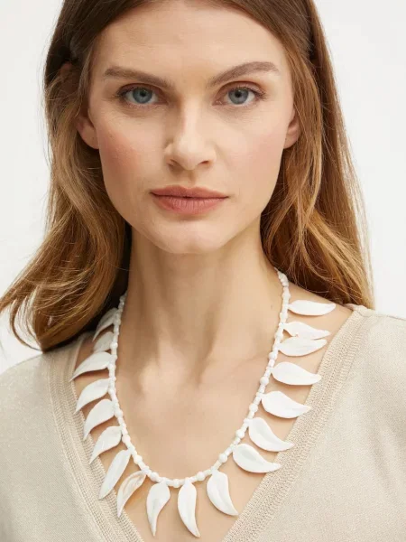 Forte Forte colier jewel alb