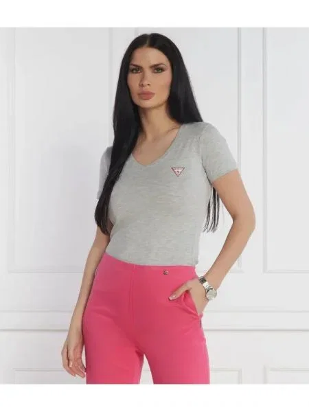 GUESS Tricou VN MINI TRIANGLE gri