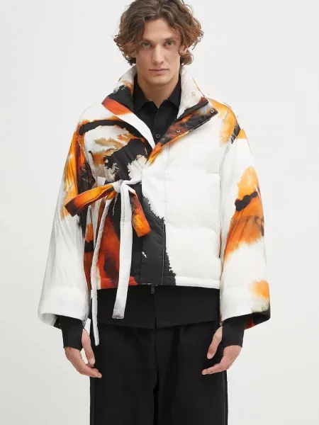 Geacă de puf Aop Puff de iarnă oversize alb