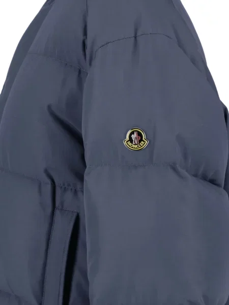 Scurt geacă cu puf Moncler albastru
