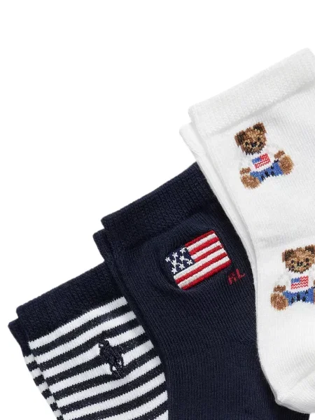 Skarpety dziecięce Polo Ralph Lauren niebieskie