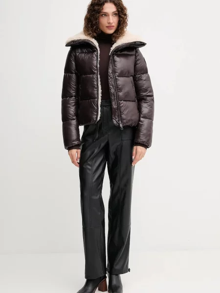 Marc Aurel spodnie proste high waist czarny