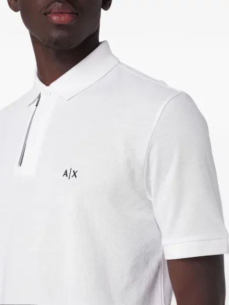 Polo Armani Exchange με σχέδιο λευκό