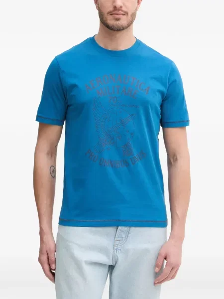 Scurt tricou Aeronautica Militare cu imagine albastru