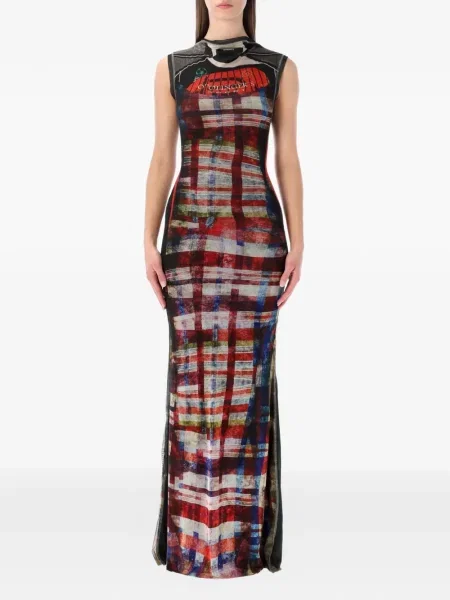 Maksi sukienka maxi Ottolinger bez rękawów garniturowa szara