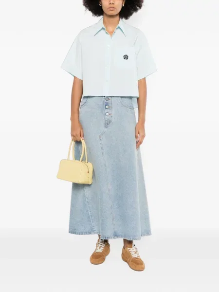Cămașă Kenzo cu model floral albastru