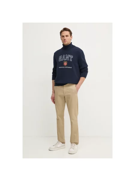 Gant sweter z golferm granatowy