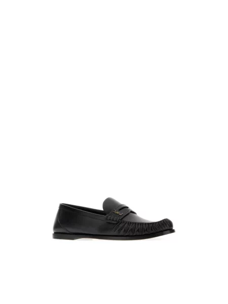 Półbuty Saint Laurent skórzane czarne