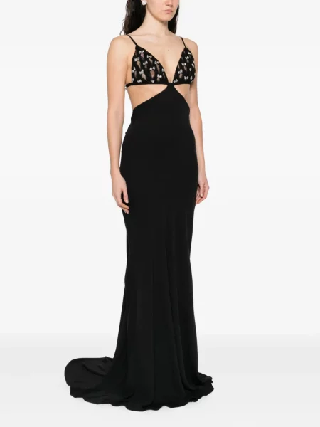 Rochie maxi Nissa de costum negru