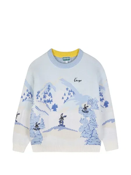 Sweter dziecięcy Kenzo niebieski