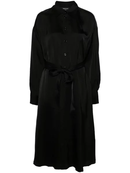 Rochie tip cămașă Fabiana Filippi din satin negru