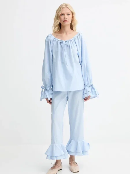 Льняна блузка The Sleeper однотонна