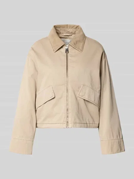 Bomberka o kroju oversized z czystej bawełny Marc O'polo beżowy