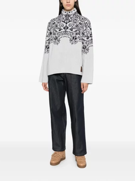 Pulover Goldbergh cu model paisley gri