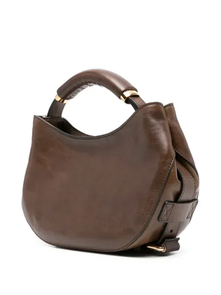 Geantă Moschino cu autograf maro