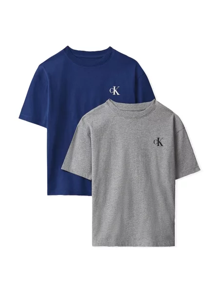 Calvin Klein Jeans majica za djecu od pamuka siva