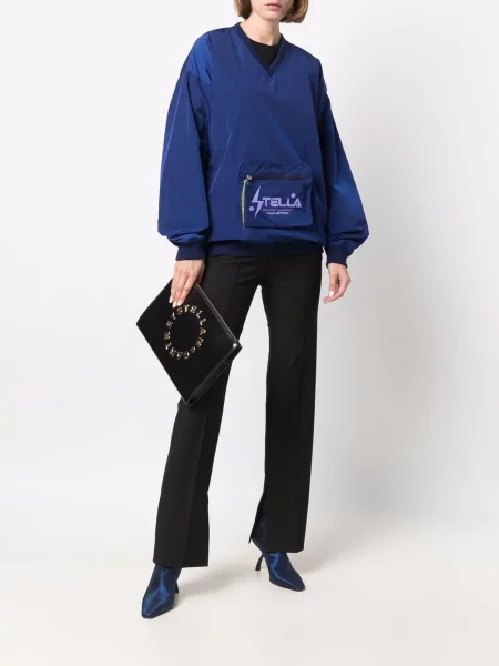 Džemperis Stella Mccartney v formos iškirpte mėlyna