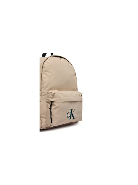 Batoh Calvin Klein Jeans Solid Monologo Backpack béžová