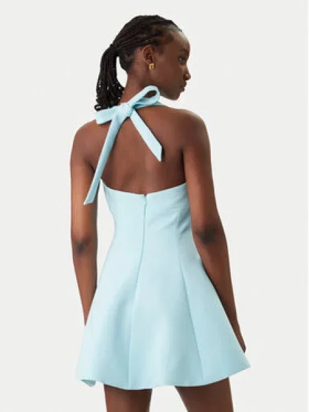 Bardot Koktejlové šaty Deserae Halter Neck modrá