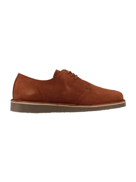 Pantofi Fred Perry din piele de căprioară maro