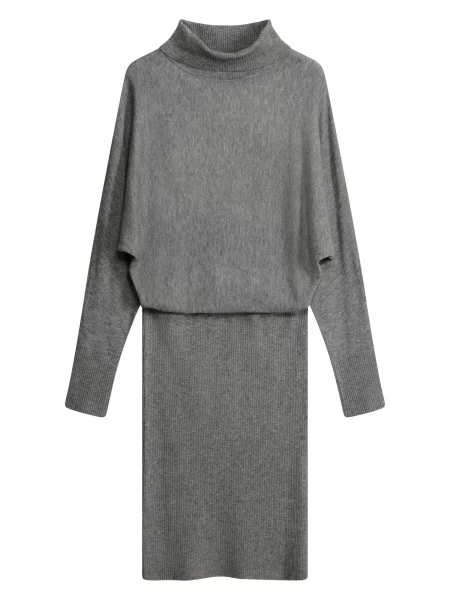 Bonprix Rochie tricotat amestecat gri