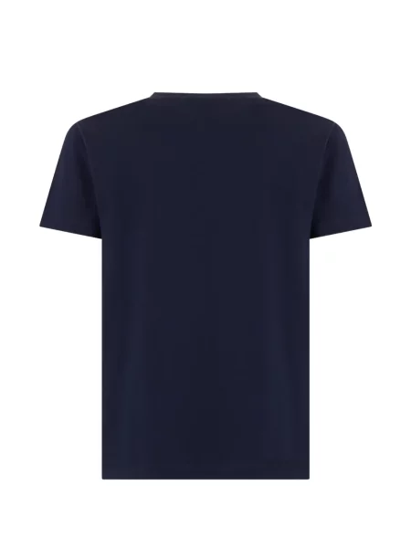 Tricou Gant cu broderie albastru