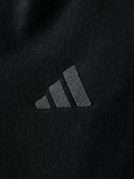 Суичър с качулка Adidas с качулка черно