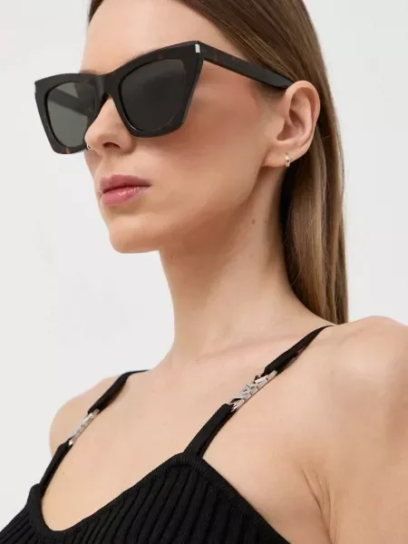Saint Laurent ochelari de soare KATE maro