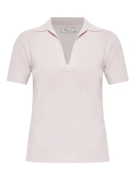 Tricou Blumarine cu decolteu în V roz