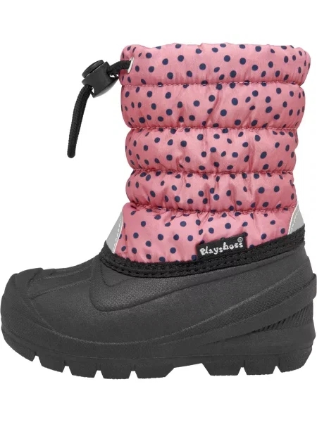PLAYSHOES Μπότες για χιόνι σκούρο μπλε / ασημόγκριζο / ρόδινο μαύρο