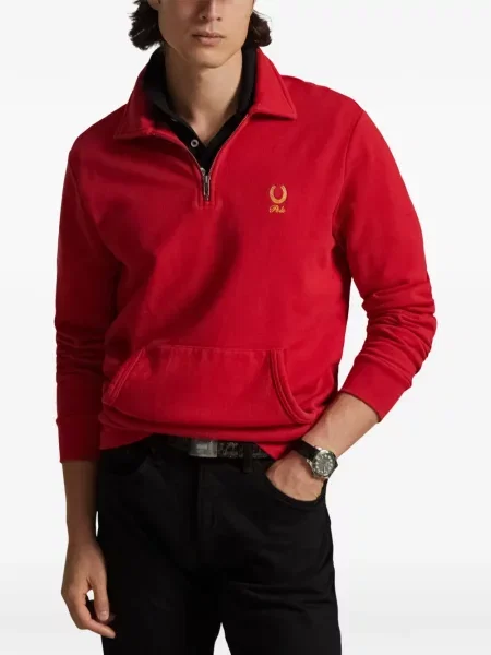 Tricou polo Polo Ralph Lauren cu dungi cu două rânduri de nasturi cu aplicații negru