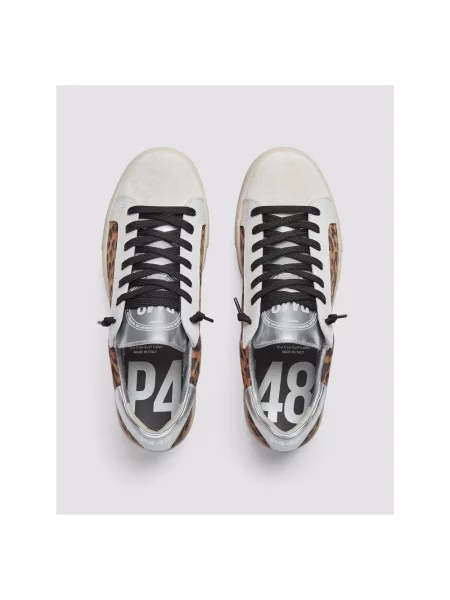 Sneakersy P448 zamszowe w panterkę