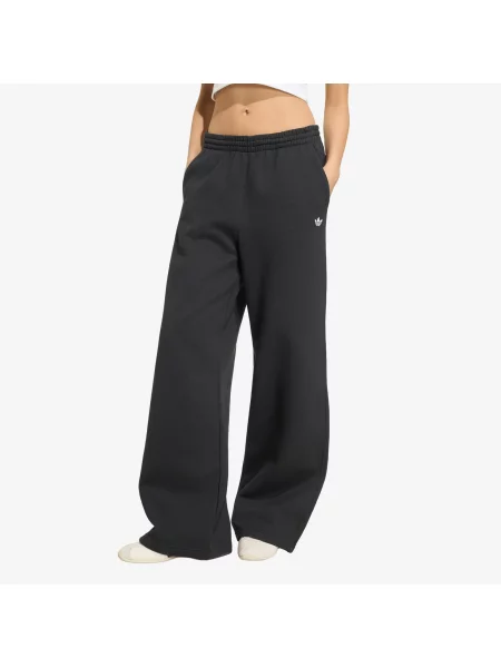 Fleece αθλητικά παντελόνια Adidas Originals μαύρο