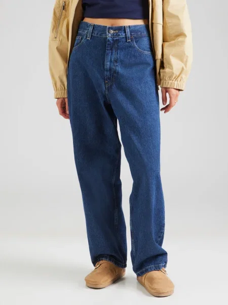 Carhartt WIP jeans W Brandon high waist albastru