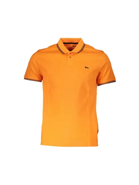 Koszulka polo Harmont & Blaine biznesowa pomarańczowa