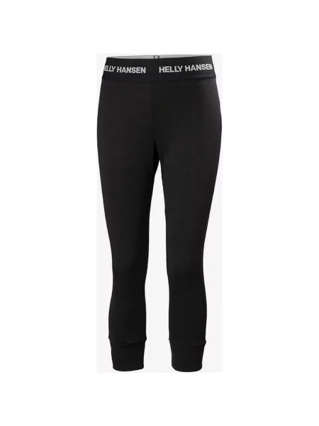 Rajstopy Helly Hansen Lifa Merino Midweight o długości czarno-białe S białe