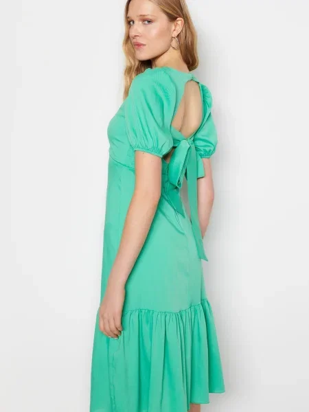 Rochie midi Trendyol țesută verde