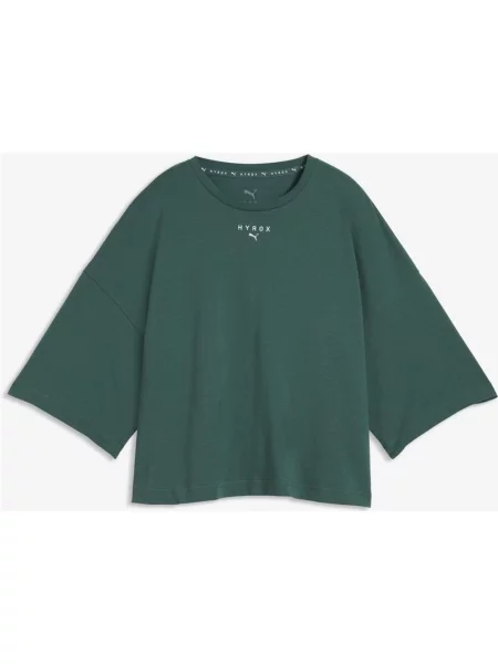 Koszulka z krótkim rękawem Puma x HYROX Cropped Lifestyle ciemny XS zielony